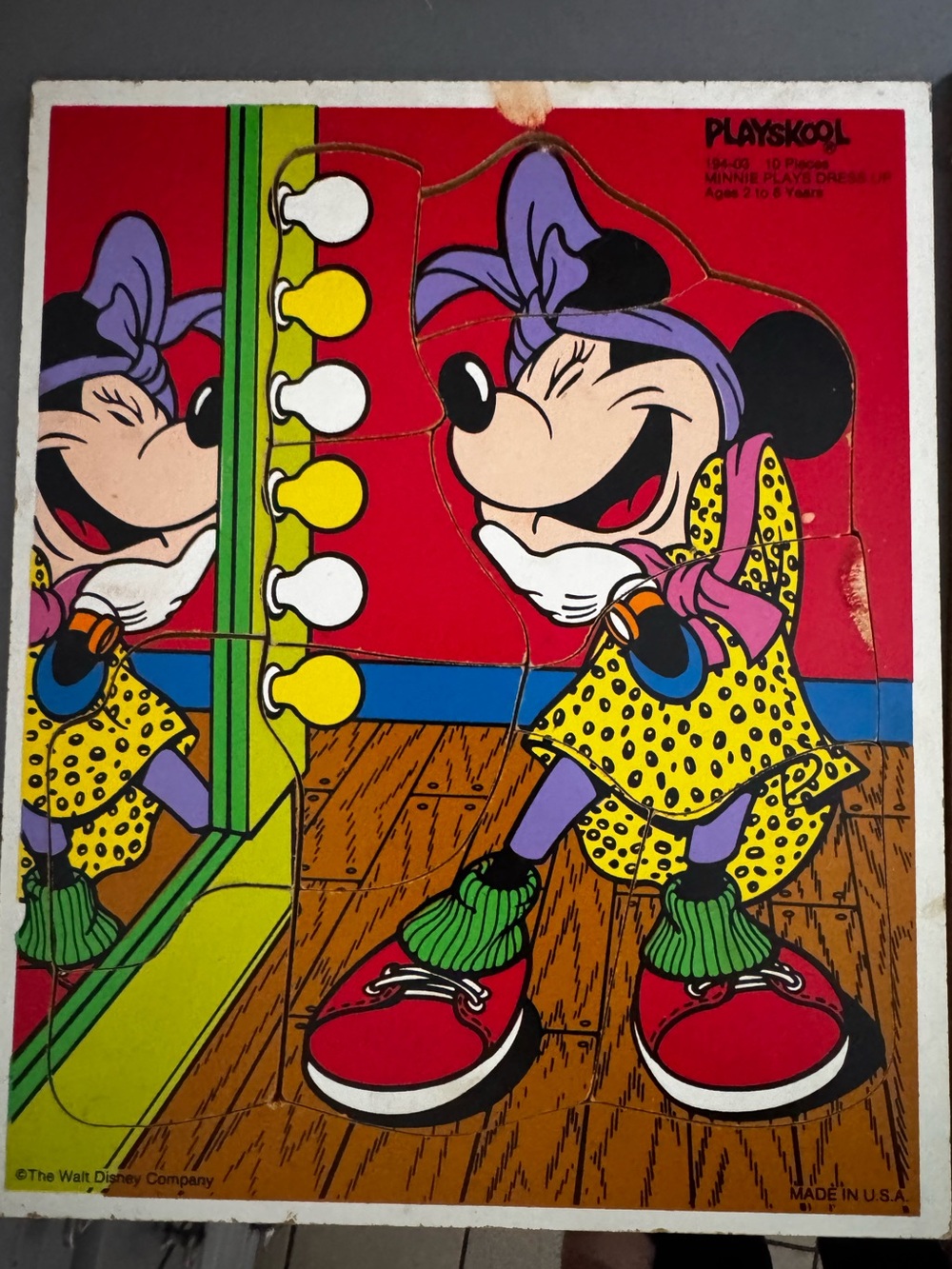Playskool Minnie Mouse ‘Minnie plays dress up’ Puzzle